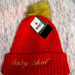 VINTAGE BABY PHAT KNITTED FUR BEANIE